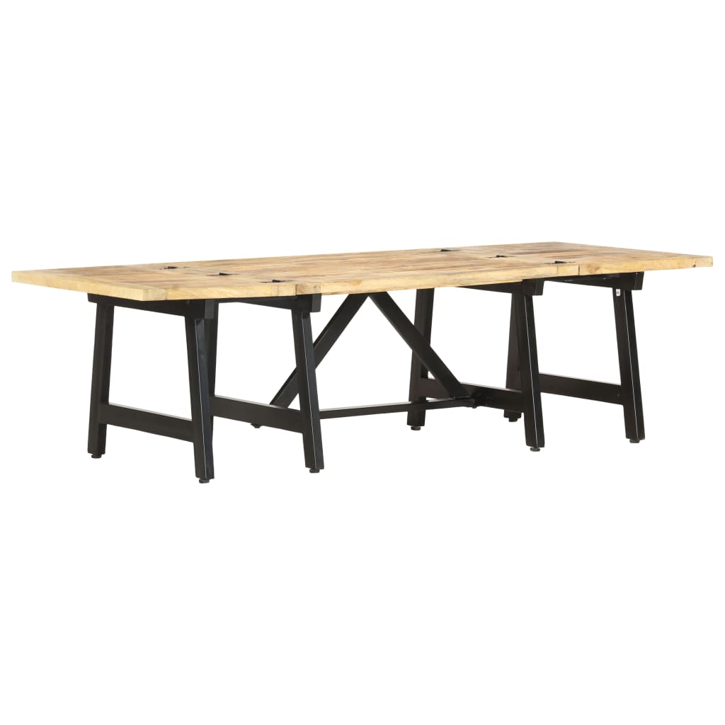 Utdragbart soffbord 160x70x45 cm massivt mangoträ