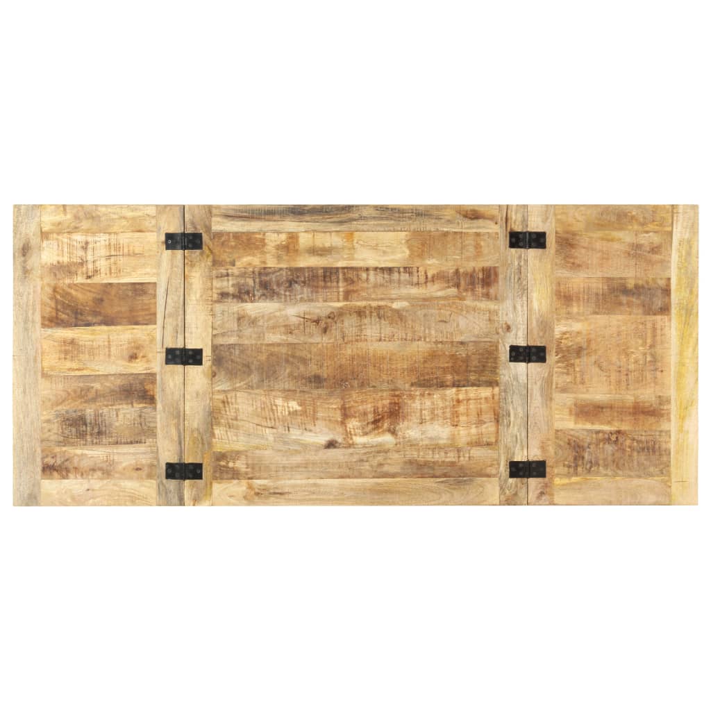 Utdragbart soffbord 160x70x45 cm massivt mangoträ