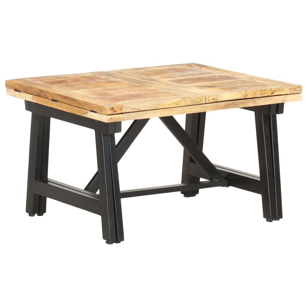 Utdragbart soffbord 160x70x45 cm massivt mangoträ