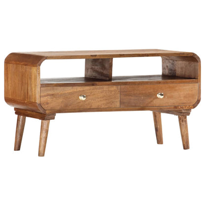 TV-Möbel Trä TV-Bänk 90x35x47 cm massivt mangoträ