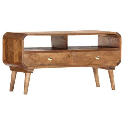 TV-Möbel Trä TV-Bänk 90x35x47 cm massivt mangoträ