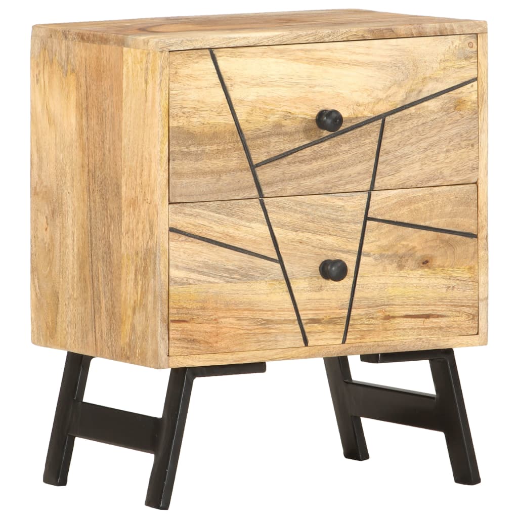 Sängbord Nattduksbord Trä 40x30x50 cm massivt mangoträ