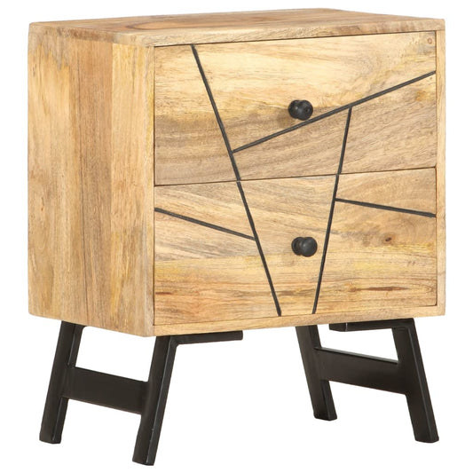 Sängbord Nattduksbord Trä 40x30x50 cm massivt mangoträ
