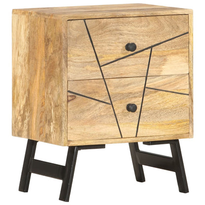 Sängbord Nattduksbord Trä 40x30x50 cm massivt mangoträ