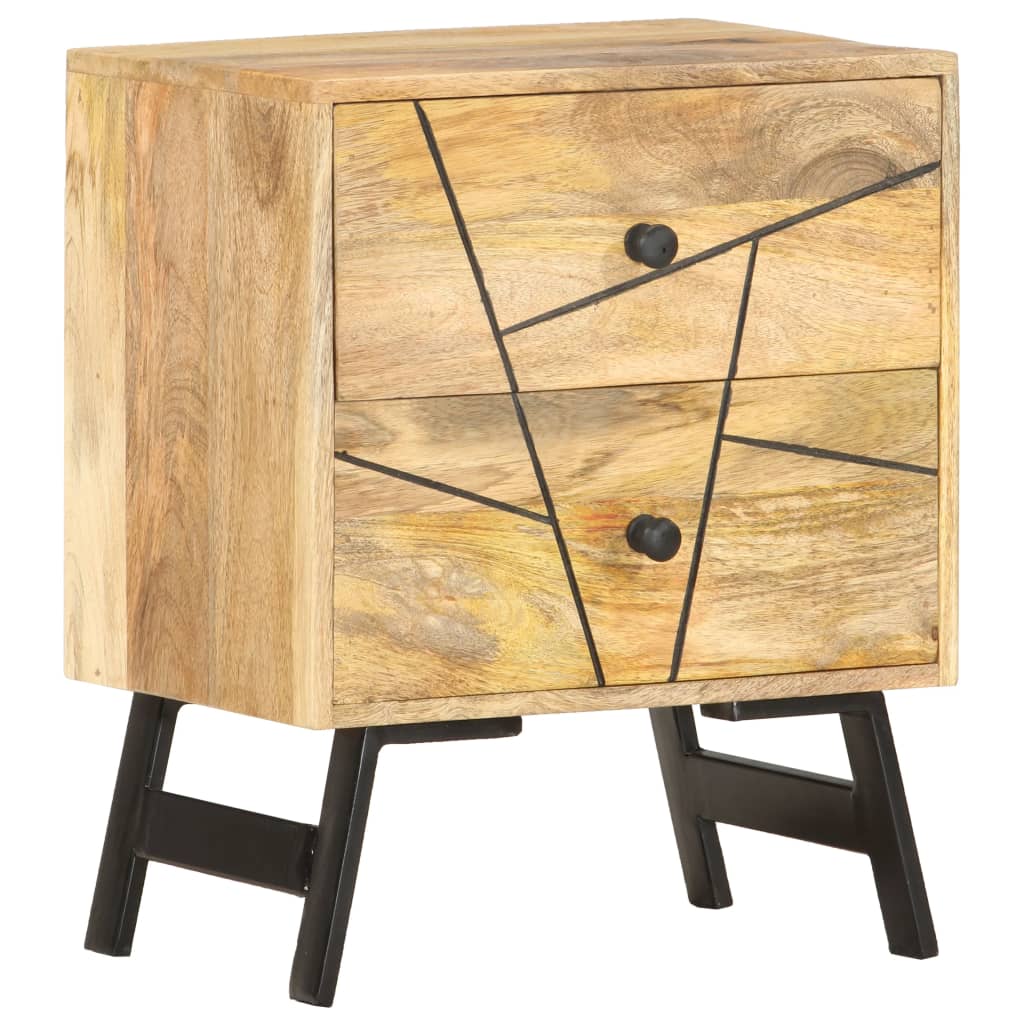 Sängbord Nattduksbord Trä 40x30x50 cm massivt mangoträ