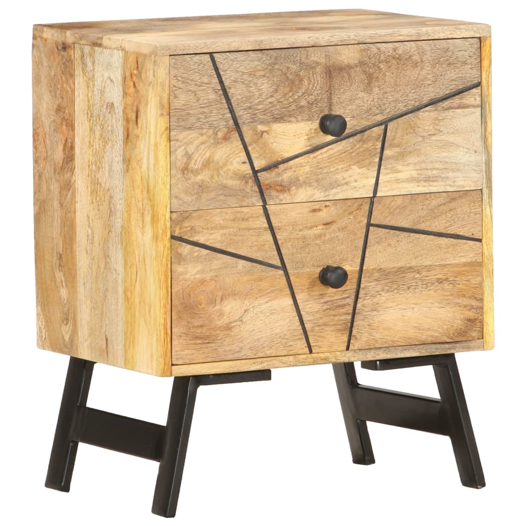 Sängbord Nattduksbord Trä 40x30x50 cm massivt mangoträ