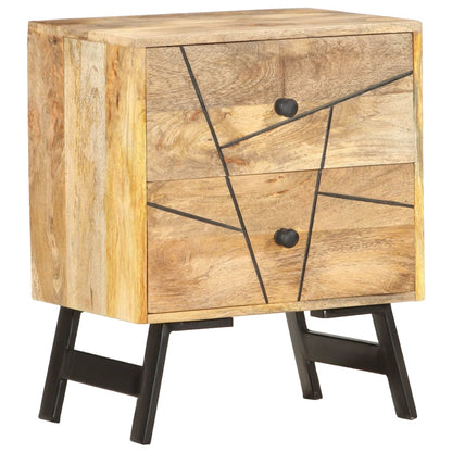 Sängbord Nattduksbord Trä 40x30x50 cm massivt mangoträ