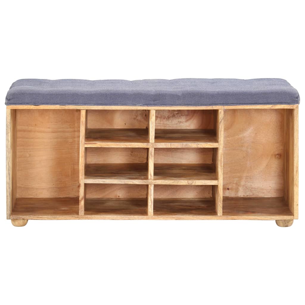 Hallbänk 100x35x47 cm massivt mangoträ