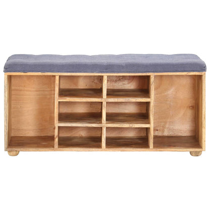 Hallbänk 100x35x47 cm massivt mangoträ