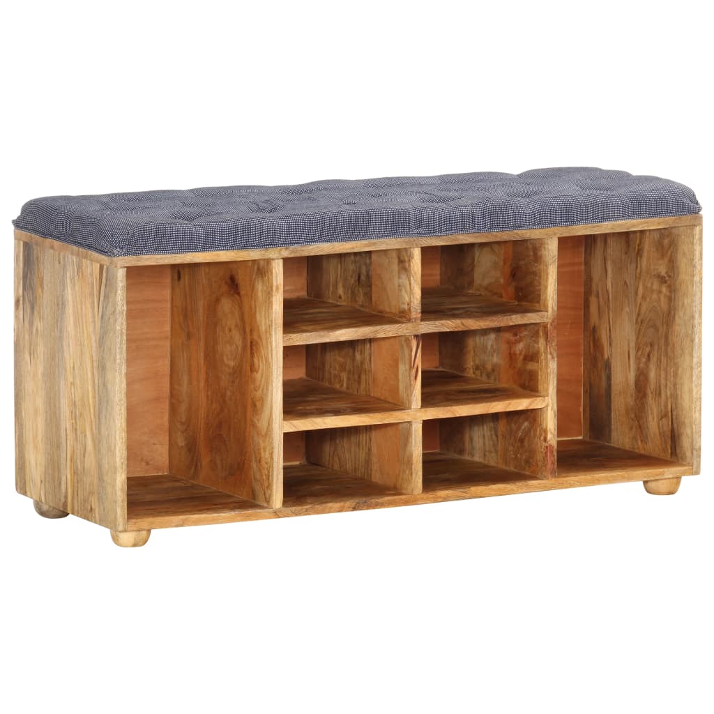 Hallbänk 100x35x47 cm massivt mangoträ