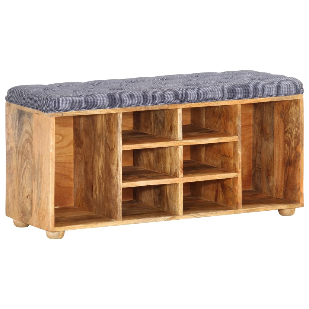 Hallbänk 100x35x47 cm massivt mangoträ