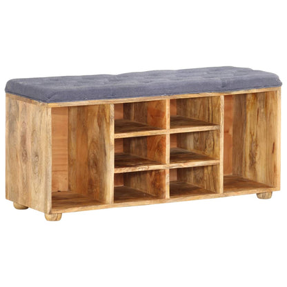 Hallbänk 100x35x47 cm massivt mangoträ