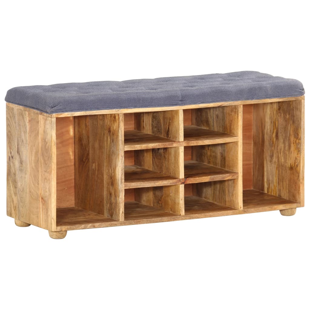 Hallbänk 100x35x47 cm massivt mangoträ