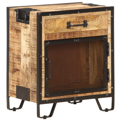 Sängbord Nattduksbord Trä 43x30x51cm massivt robust mangoträ