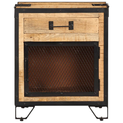 Sängbord Nattduksbord Trä 43x30x51cm massivt robust mangoträ