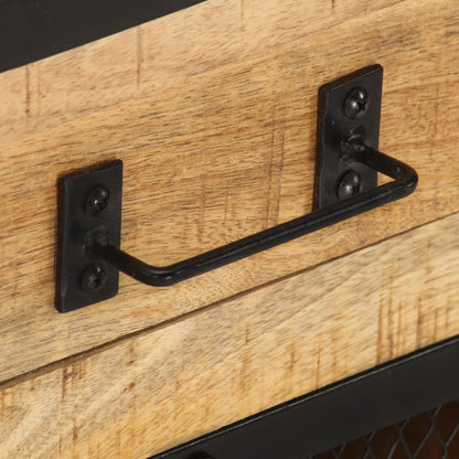 Sängbord Nattduksbord Trä 43x30x51cm massivt robust mangoträ