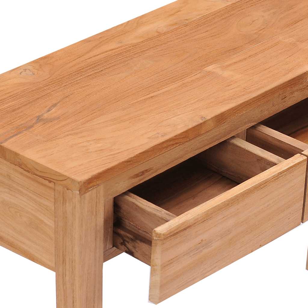 Avlastningsbord Konsollbord Trä 110x35x75 cm massiv teak