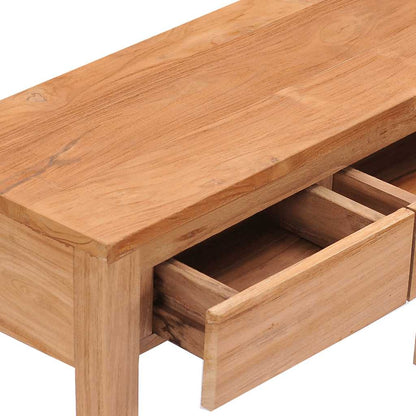 Avlastningsbord Konsollbord Trä 110x35x75 cm massiv teak