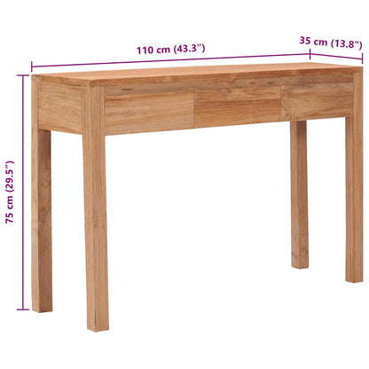 Avlastningsbord Konsollbord Trä 110x35x75 cm massiv teak