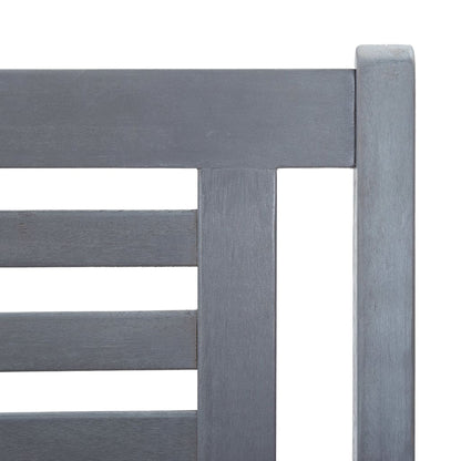 Trädgårdsbänk Trä 2-sits 120 cm Grå massivt eukalyptusträ