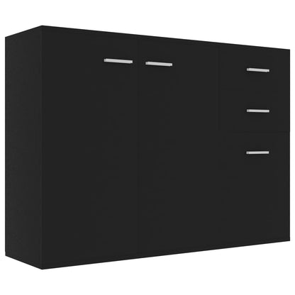 Skänk Svart 105x30x75 cm
