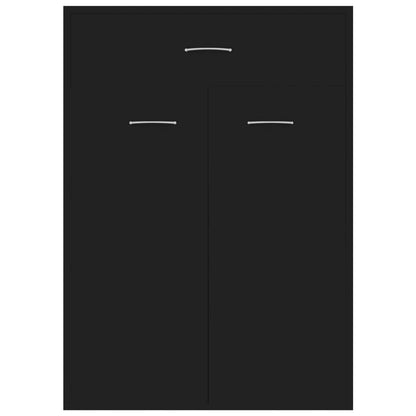 Skoställ Svart Skoskåp 60x35x84 cm