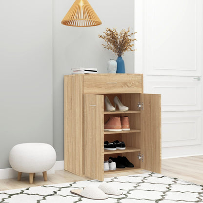 Skoställ Sonoma Ek Skoskåp 60x35x84 cm