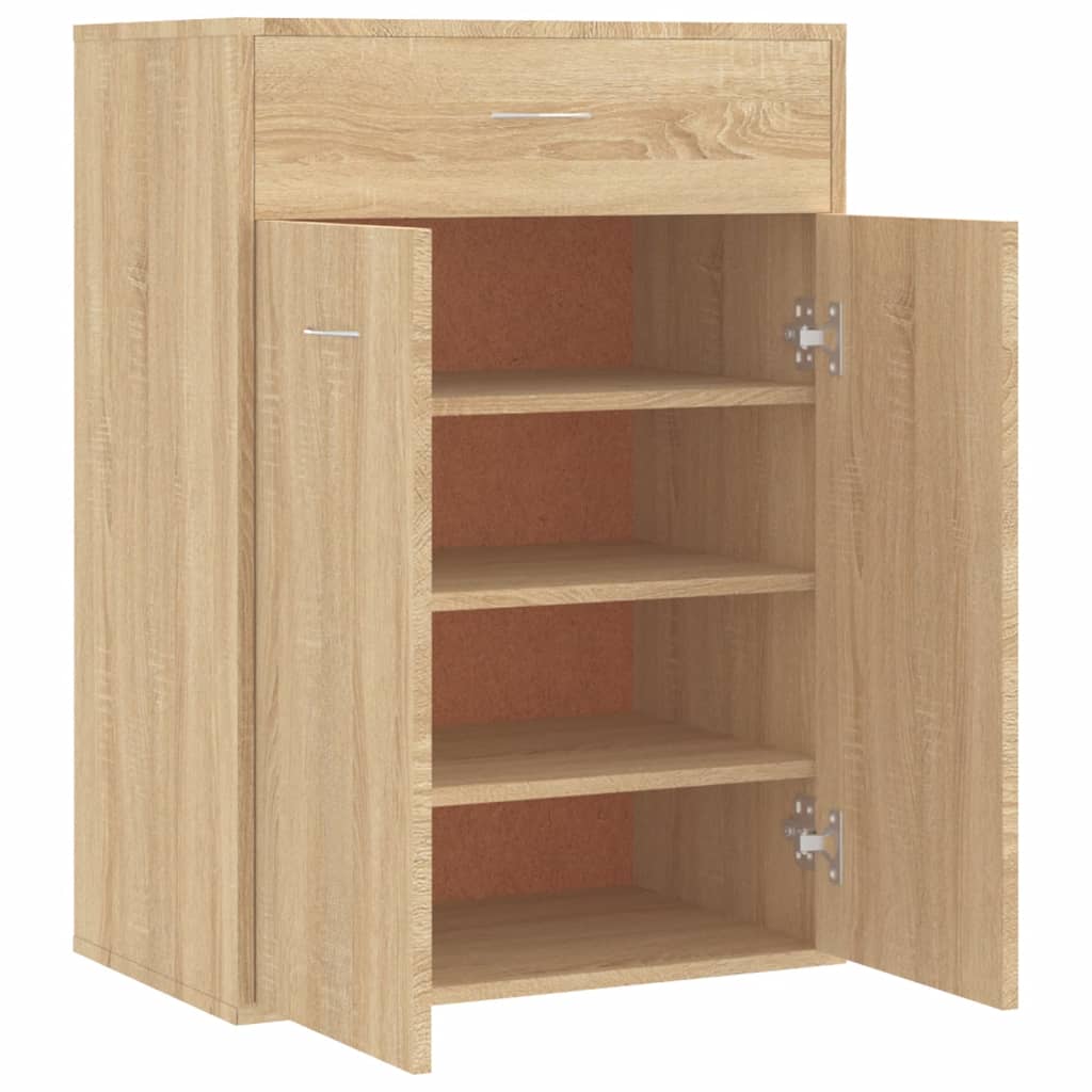 Skoställ Sonoma Ek Skoskåp 60x35x84 cm