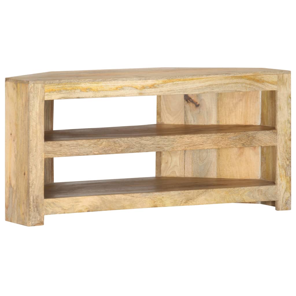 TV-Möbel Trä TV-Bänk för hörn 90x45x45 cm massivt mangoträ