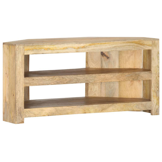 TV-Möbel Trä TV-Bänk för hörn 90x45x45 cm massivt mangoträ