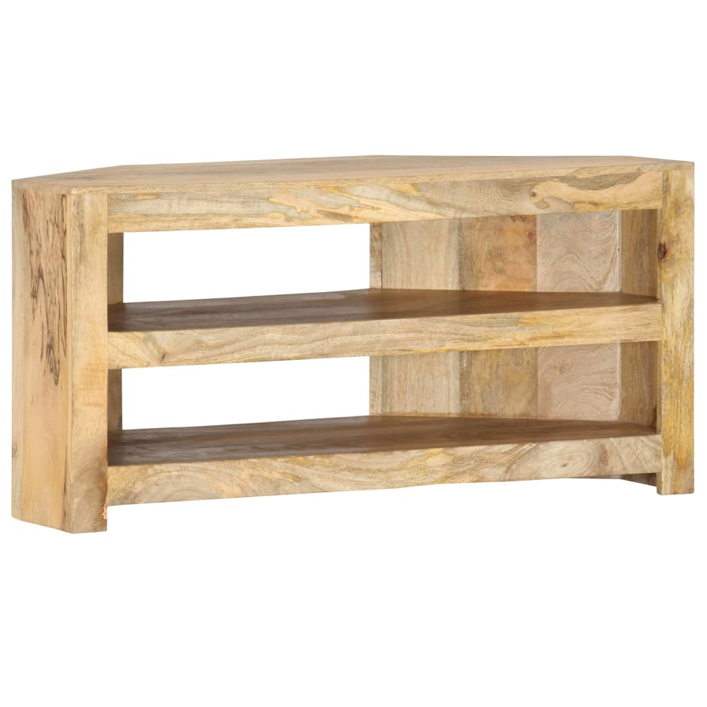TV-Möbel Trä TV-Bänk för hörn 90x45x45 cm massivt mangoträ