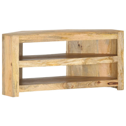 TV-Möbel Trä TV-Bänk för hörn 90x45x45 cm massivt mangoträ