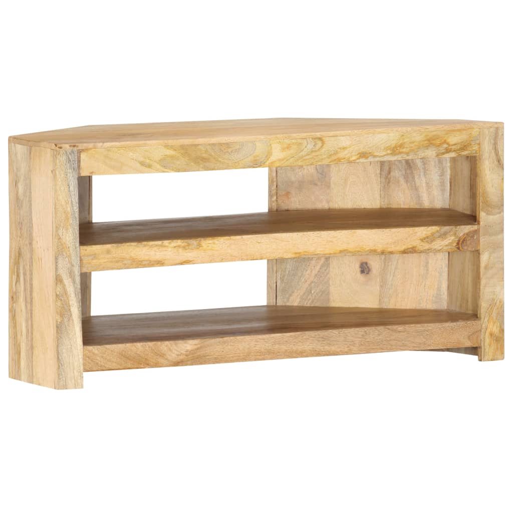 TV-Möbel Trä TV-Bänk för hörn 90x45x45 cm massivt mangoträ