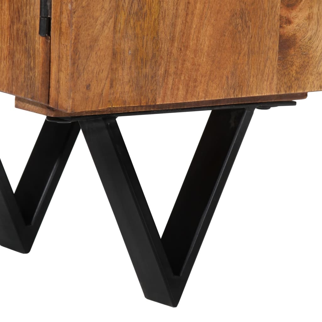 TV-Möbel Trä TV-Bänk 140x30x46 cm massivt mangoträ