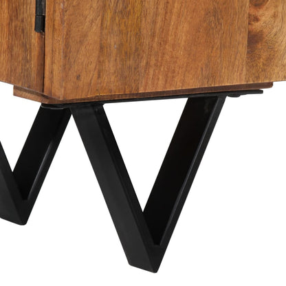 TV-Möbel Trä TV-Bänk 140x30x46 cm massivt mangoträ