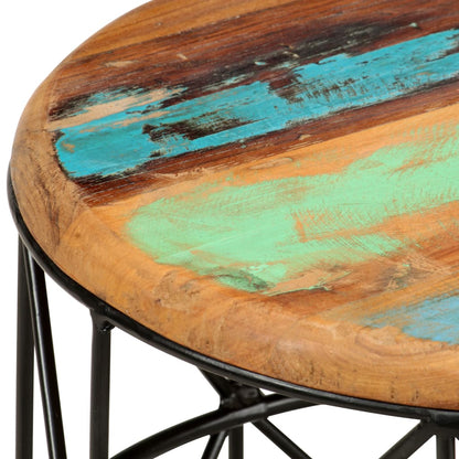 Soffbord Trä 2 st massivt återvunnet trä