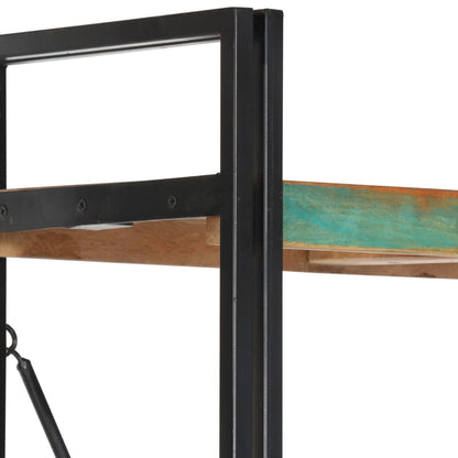 Bokhylla Trä med 5 hyllor 90x30x180 cm massivt återvunnet trä