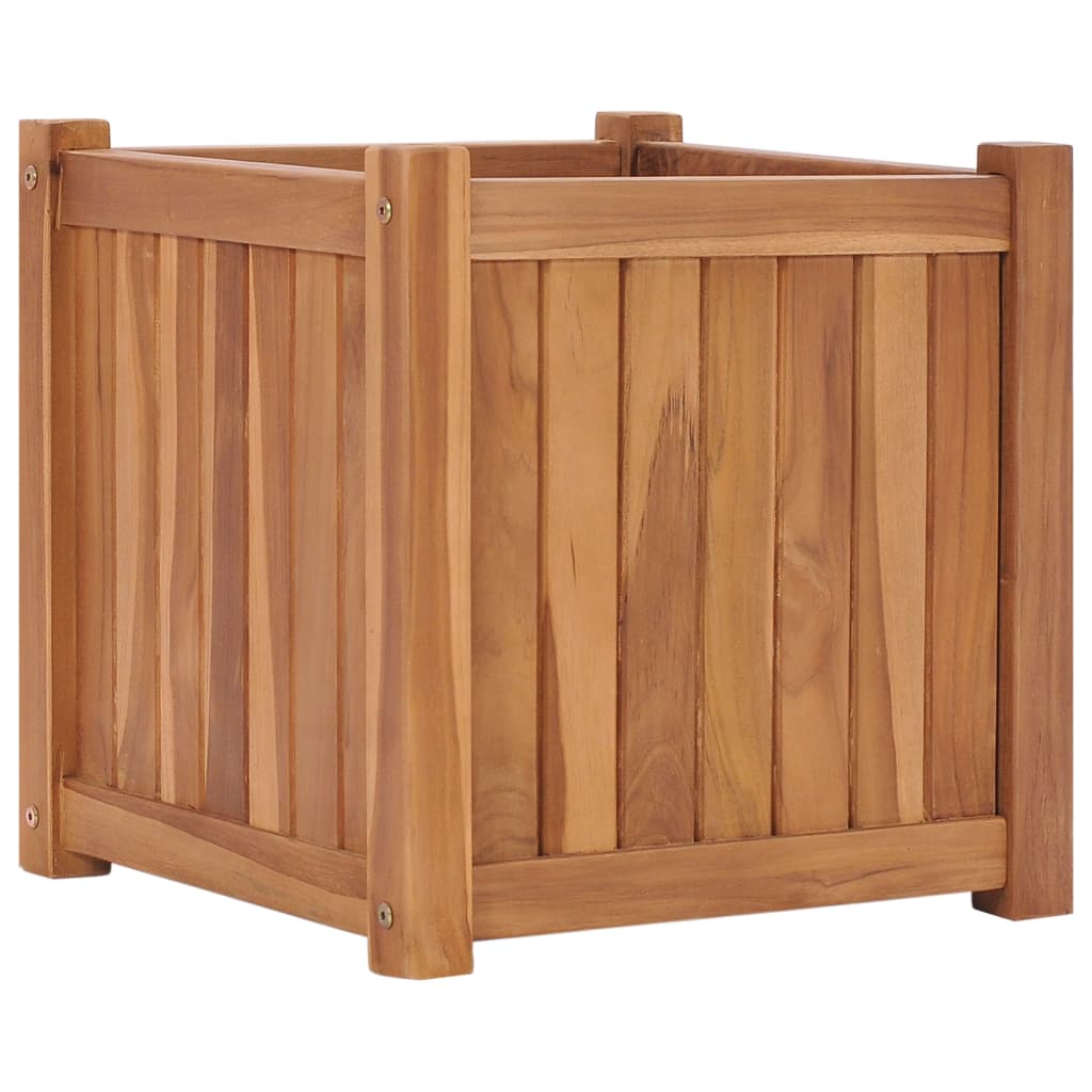 Utomhus Blomkruka Trä upphöjd 40x40x40 cm massivt teakträ