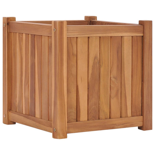 Utomhus Blomkruka Trä upphöjd 40x40x40 cm massivt teakträ
