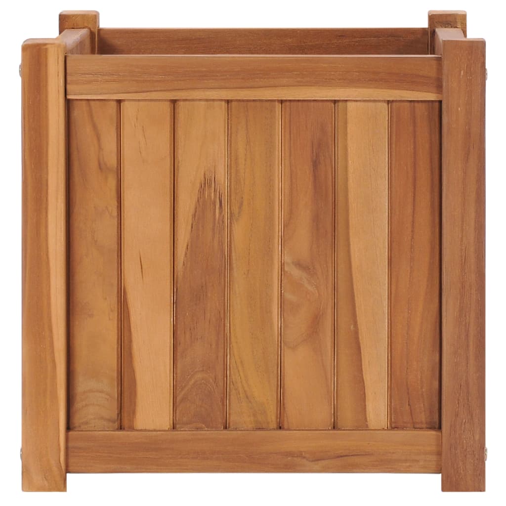 Utomhus Blomkruka Trä upphöjd 40x40x40 cm massivt teakträ