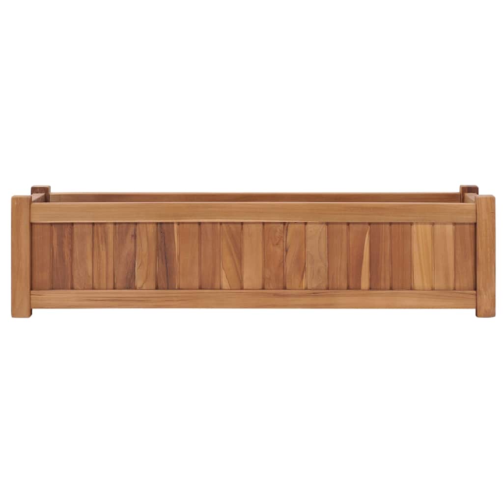 Utomhus Blomkruka Trä upphöjd 100x30x25 cm massivt teakträ