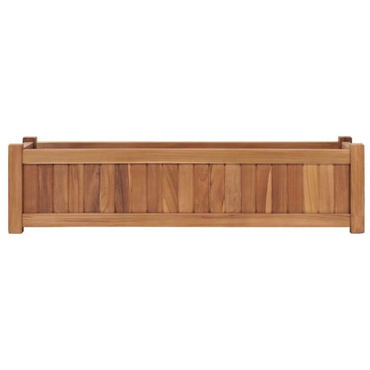Utomhus Blomkruka Trä upphöjd 100x30x25 cm massivt teakträ
