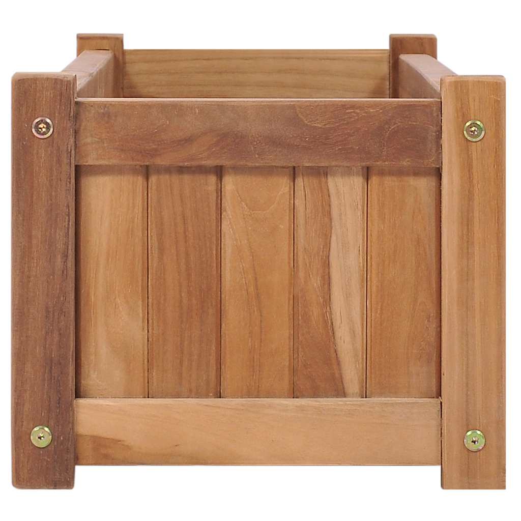 Utomhus Blomkruka Trä upphöjd 100x30x25 cm massivt teakträ
