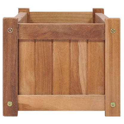 Utomhus Blomkruka Trä upphöjd 100x30x25 cm massivt teakträ