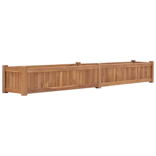 Utomhus Blomkruka  Trä upphöjd 200x30x25 cm massivt teakträ