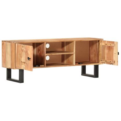TV-Möbel Trä TV-Bänk 118x30x45 cm massivt akaciaträ