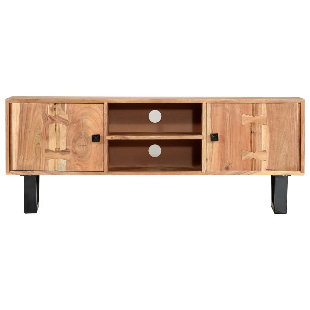 TV-Möbel Trä TV-Bänk 118x30x45 cm massivt akaciaträ