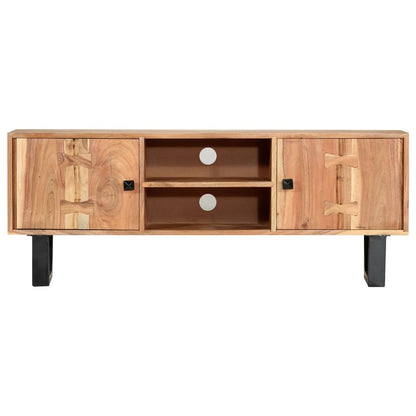 TV-Möbel Trä TV-Bänk 118x30x45 cm massivt akaciaträ