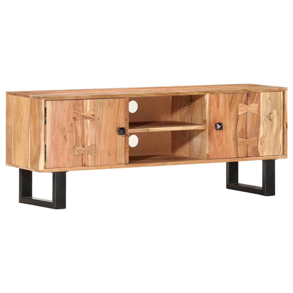 TV-Möbel Trä TV-Bänk 118x30x45 cm massivt akaciaträ