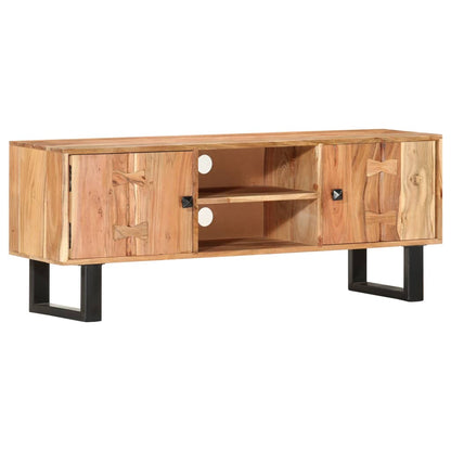 TV-Möbel Trä TV-Bänk 118x30x45 cm massivt akaciaträ
